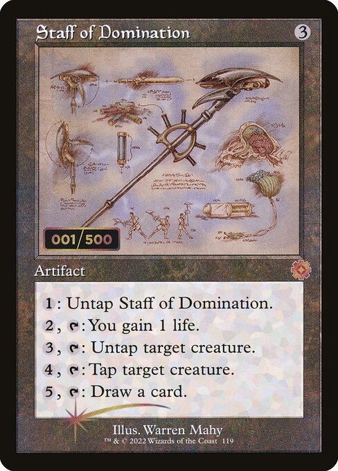 BRR: Staff of Domination (Schematic) (Serial Numbered) (Foil)