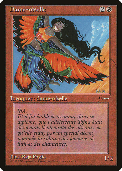 REN: Bird Maiden (French) - "Dame-oiselle"