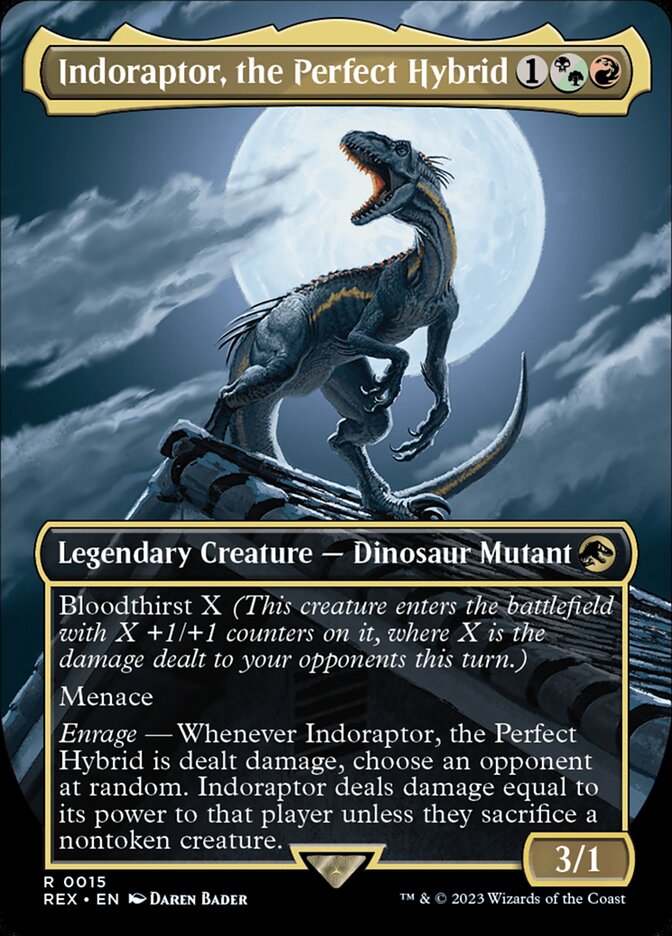 Indoraptor, the Perfect Hybrid (Borderless) [Foil] :: REX