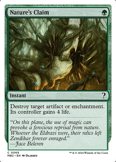 MB2: Nature's Claim (White Border)