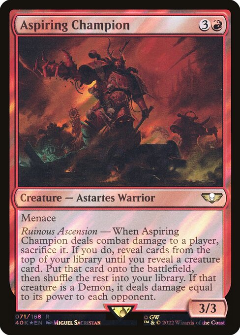 40K: Aspiring Champion (Surge Foil)