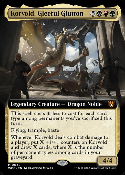 WOC: Korvold, Gleeful Glutton (Extended Art) (Foil)