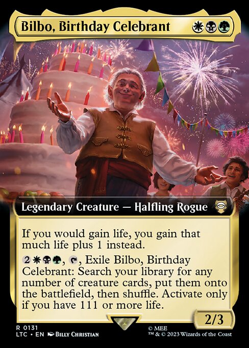LTC: Bilbo, Birthday Celebrant (Extended Art)