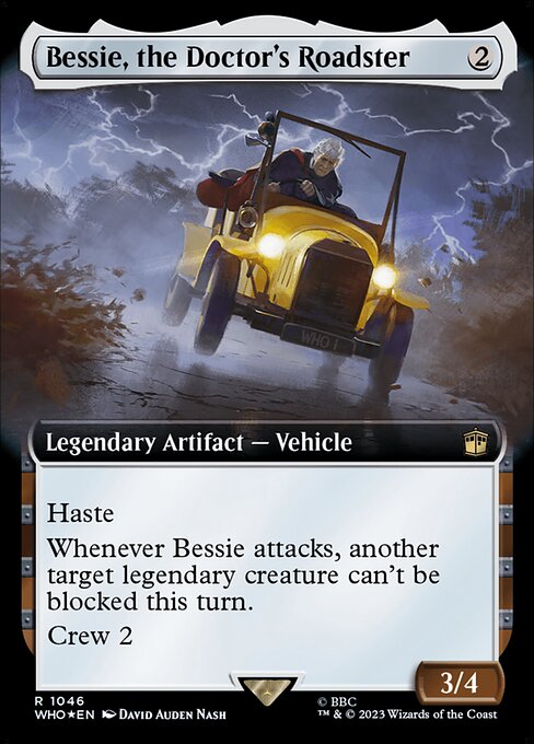 WHO: Bessie, the Doctor's Roadster (Extended Art) (Surge Foil)