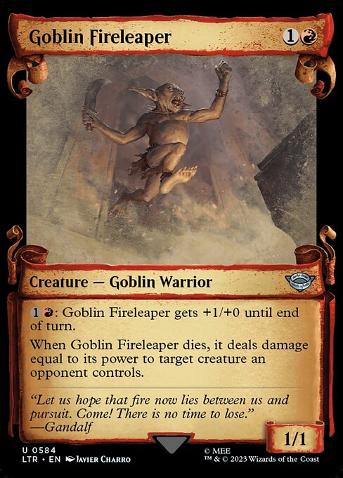 LTR: Goblin Fireleaper (Showcase Scrolls)
