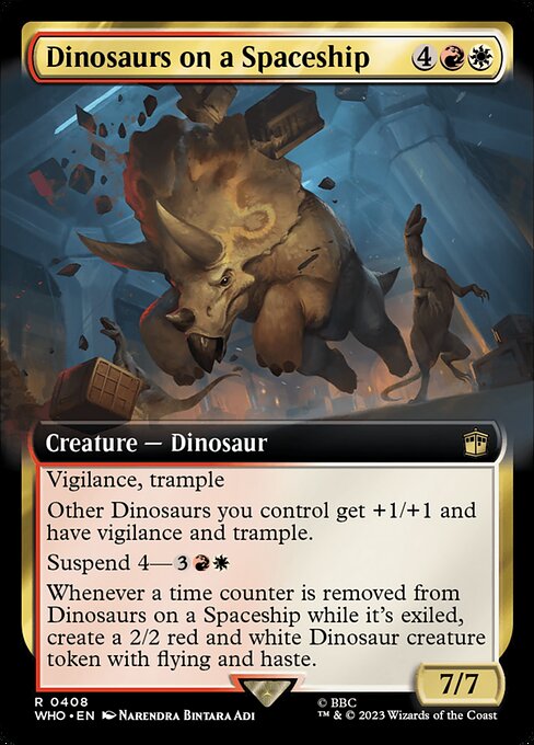 WHO: Dinosaurs on a Spaceship (Extended Art) (Foil)