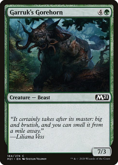 M21: Garruk's Gorehorn (Foil)