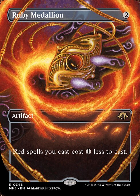 MH3: Ruby Medallion (Borderless) (Foil)