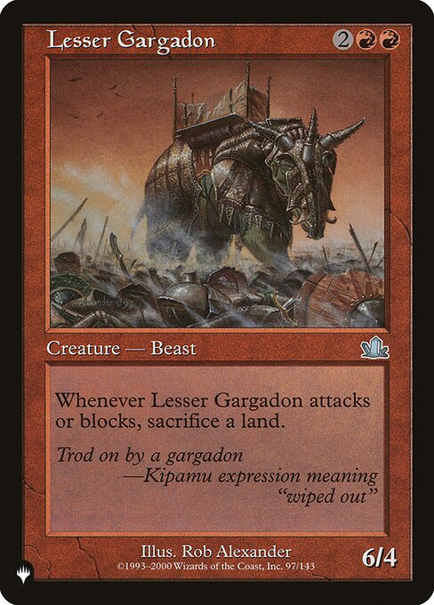 PLST: Lesser Gargadon