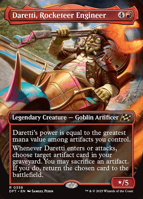 DFT: Daretti, Rocketeer Engineer (Borderless) (Foil)