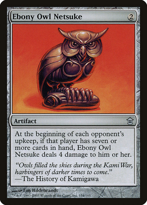 SOK: Ebony Owl Netsuke