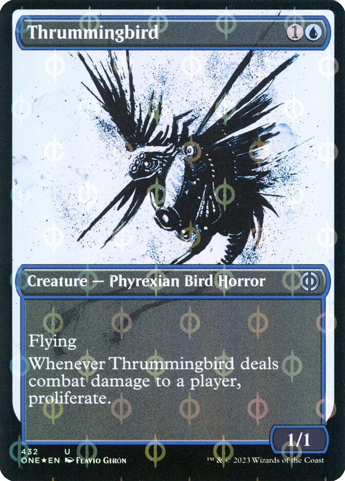 Thrummingbird (Showcase) (Step-and-Compleat Foil) [Foil] :: ONE