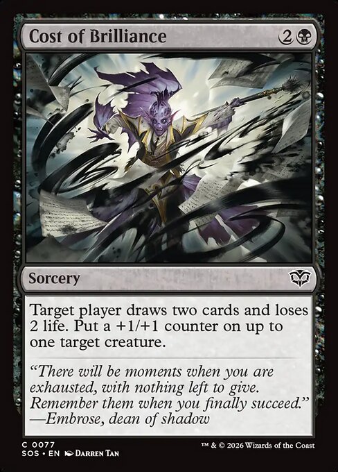 SOS: Cost of Brilliance (Foil)