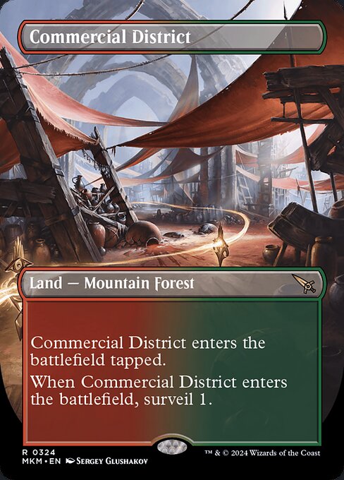 MKM: Commercial District (Borderless) (Foil)