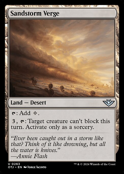 OTJ: Sandstorm Verge (Foil)