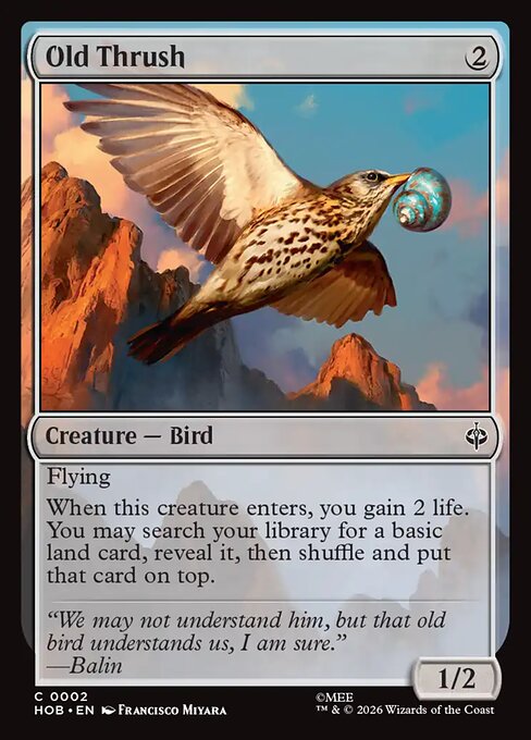 HOB: Old Thrush (Foil)