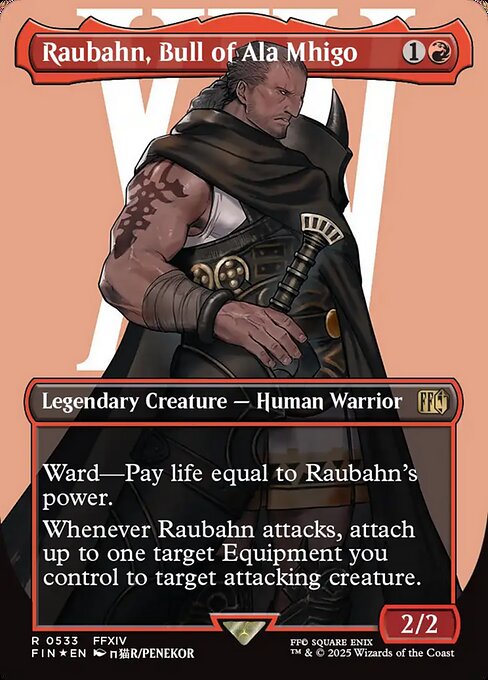 FIN: Raubahn, Bull of Ala Mhigo (Borderless) (Surge Foil)