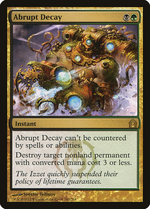 RTR: Abrupt Decay
