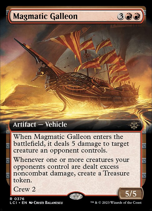 LCI: Magmatic Galleon (Extended Art) (Foil)