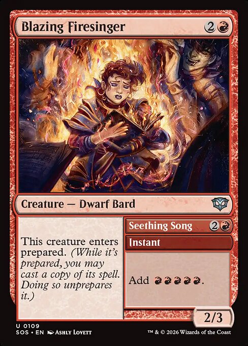SOS: Blazing Firesinger