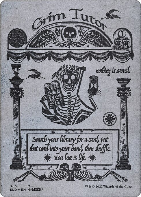 SLD: Grim Tutor (Silver Laminate) (Foil)