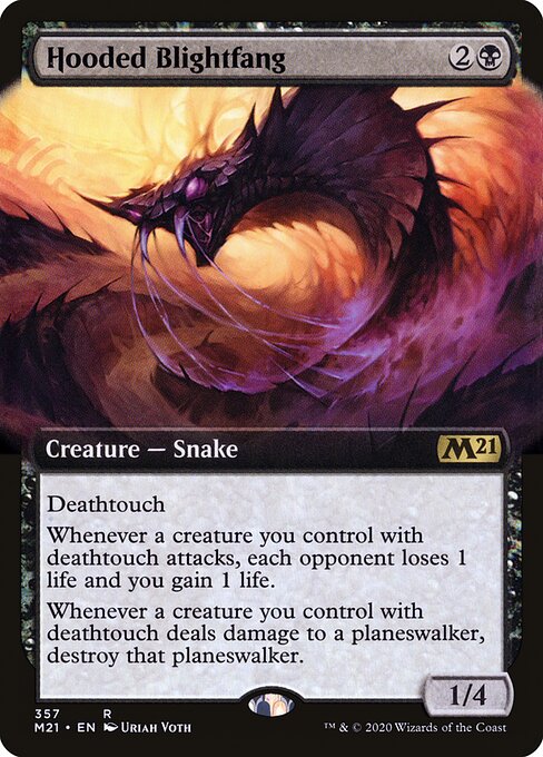 M21: Hooded Blightfang (Extended Art) (Foil)