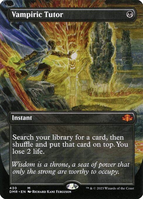 DMR: Vampiric Tutor (Borderless) (Foil)