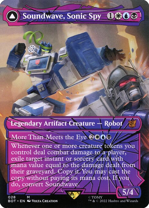 BOT: Soundwave, Sonic Spy (Shattered Glass) (Foil)