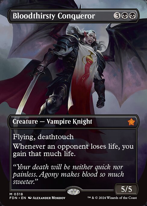 FDN: Bloodthirsty Conqueror (Borderless) (Foil)
