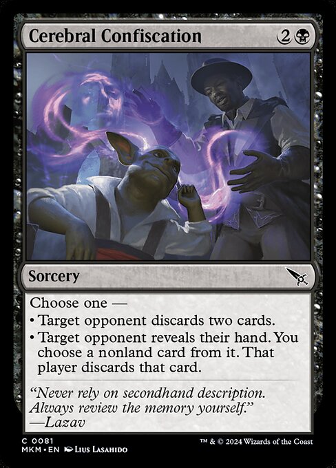 MKM: Cerebral Confiscation