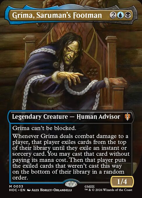 HOC: Grima, Saruman's Footman (Borderless) (Foil)