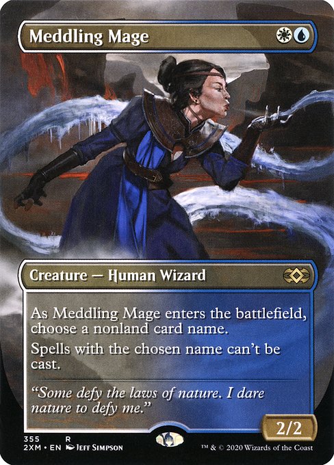 2XM: Meddling Mage (Borderless) (Foil)