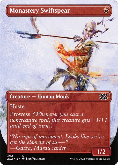 2X2: Monastery Swiftspear (Borderless) (Foil)