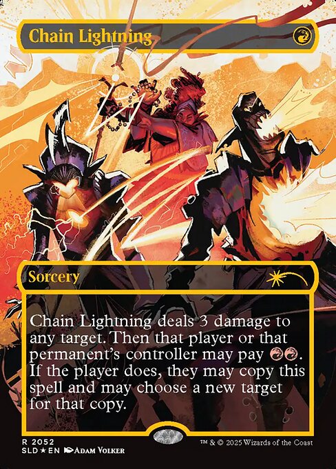 SLD: Chain Lightning (2052) (Raised Foil)