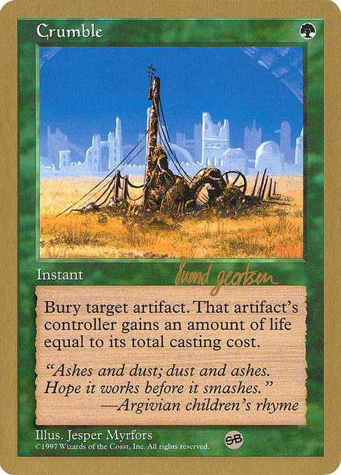 WC97: Crumble - 1997 Svend Geertsen (5ED) (SB)