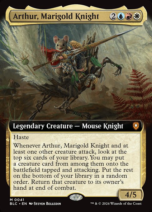 BLC: Arthur, Marigold Knight (Extended Art) (Foil)