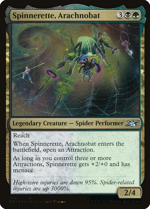 UNF: Spinnerette, Arachnobat (Galaxy Foil)
