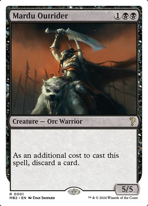 MB2: Mardu Outrider (White Border)