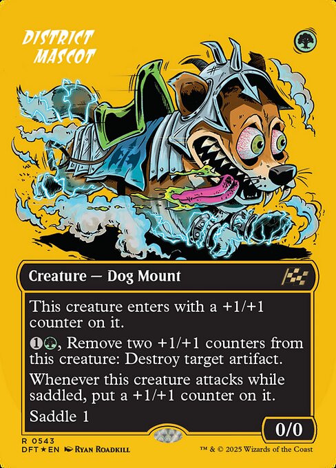 DFT: District Mascot (Borderless) (First-Place Foil)