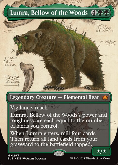 BLB: Lumra, Bellow of the Woods (Borderless) (0293) (Foil)