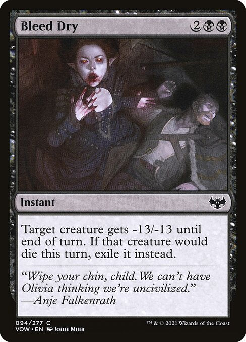 VOW: Bleed Dry (Foil)