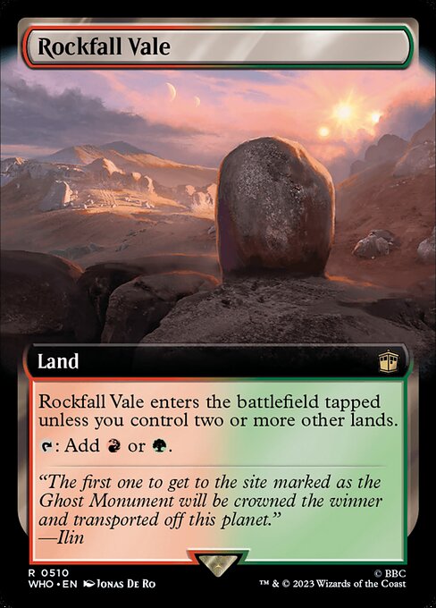 WHO: Rockfall Vale (Extended Art) (Foil)