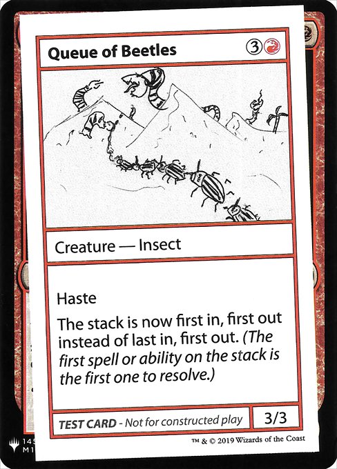 CMB1: Queue of Beetles