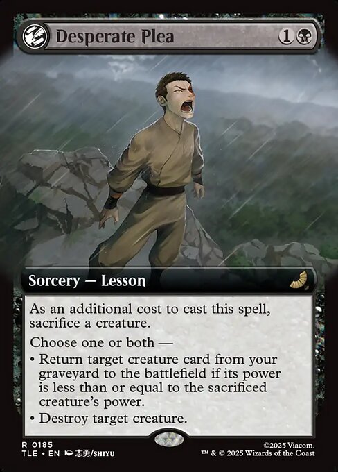 TLE: Desperate Plea (Extended Art) (Foil)