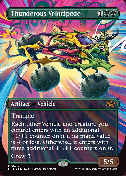 DFT: Thunderous Velocipede (Borderless) (Foil)