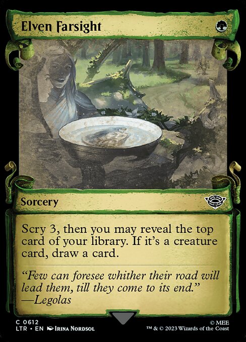 LTR: Elven Farsight (Showcase Scrolls) (Foil)