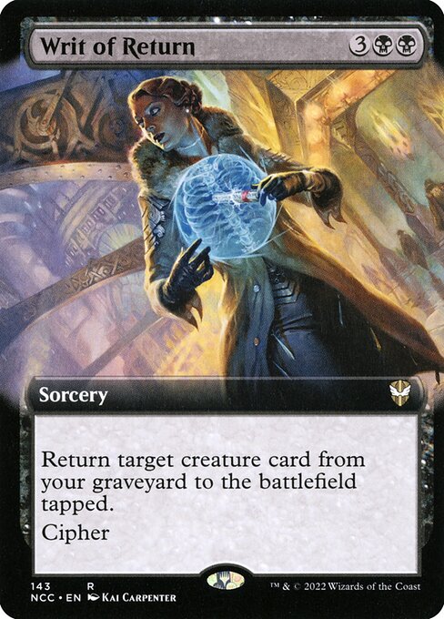 NCC: Writ of Return (Extended Art)