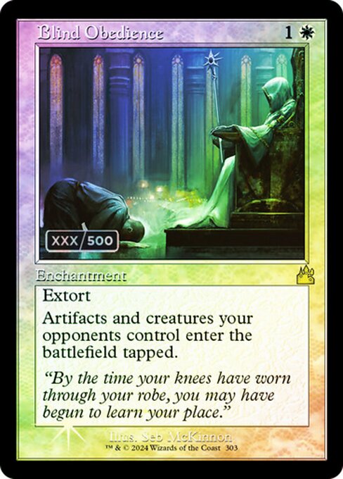 RVR: Blind Obedience (Retro Frame) (Serial Numbered) (Foil)