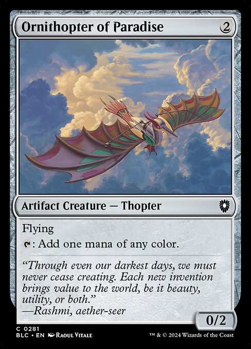 BLC: Ornithopter of Paradise