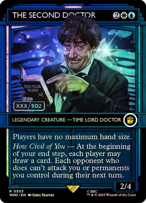 WHO: The Second Doctor (Serial Numbered) (Foil)